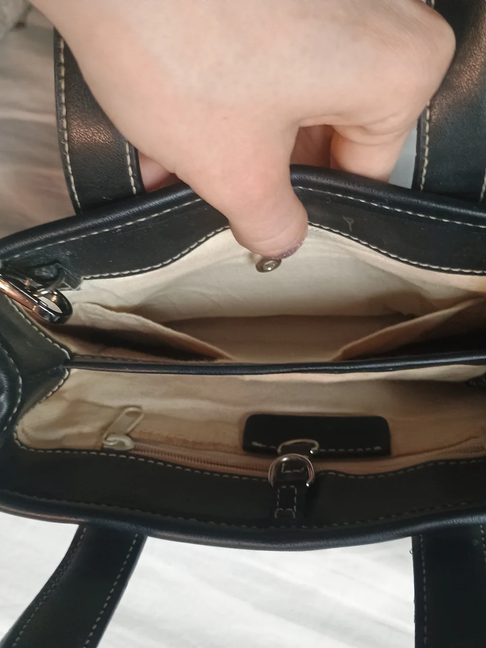 Nine West Classic Two-Tone Black and White Mini Purse Bag(Free With Bundles)